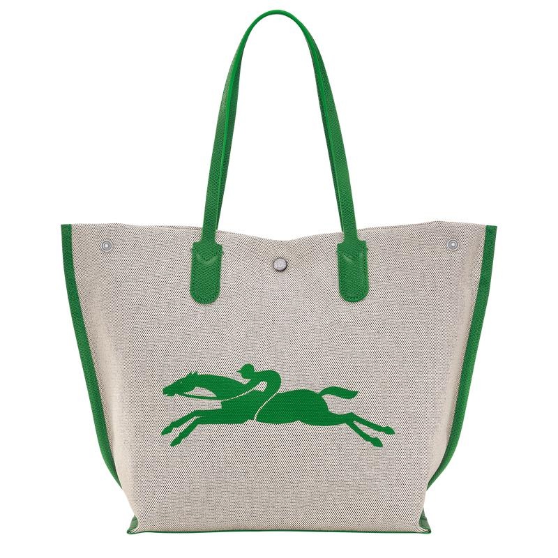 Green Longchamp Essential L Women's Tote Bag | UTZS-18940