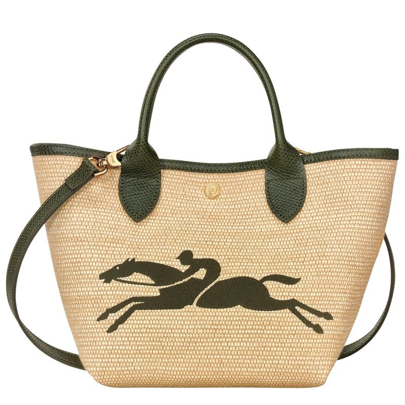 Khaki Longchamp Le Panier Pliage S Women\'s Basket Bag | RAOY-08492