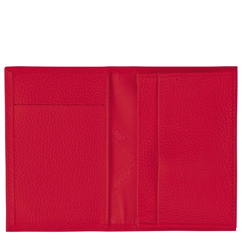 Love Red Longchamp Le Foulonné Men's Cardholders | TIHF-53816