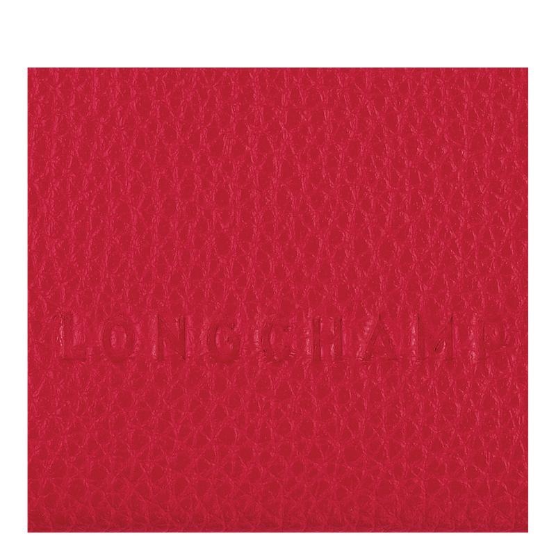 Love Red Longchamp Le Foulonné Men's Cardholders | QNWA-41832