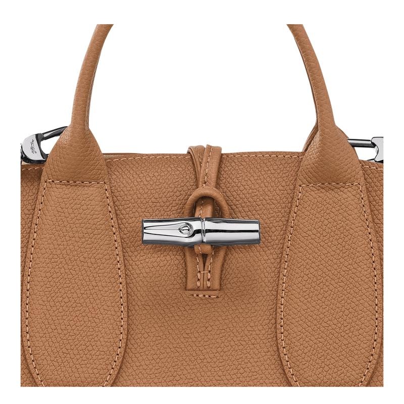 Natural Brown Longchamp Roseau S Women's Handbags | YCZU-13406