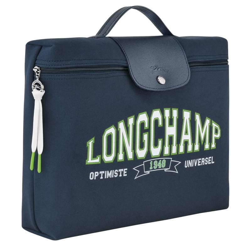 Navy Longchamp Le Pliage Collection Men's Briefcase | WGHZ-27534