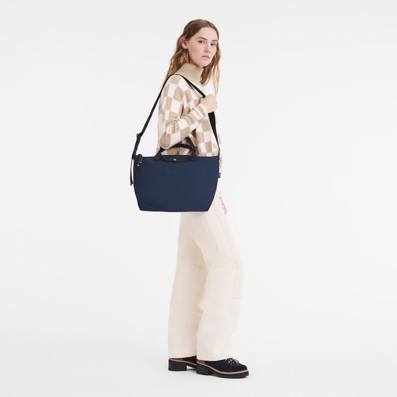 Navy Longchamp Le Pliage Energy L Women's Handbags | VIAN-94836