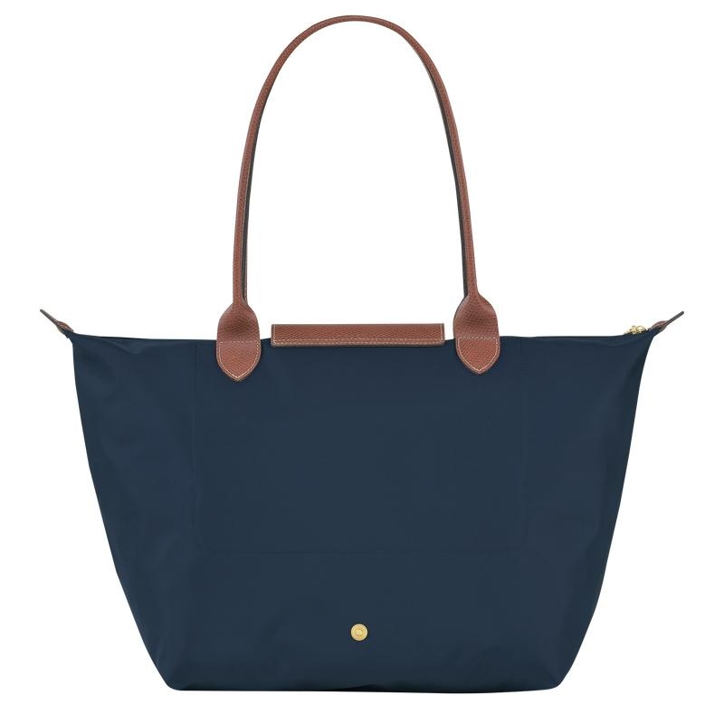 Navy Longchamp Le Pliage Original L Women's Tote Bag | HXGC-40659