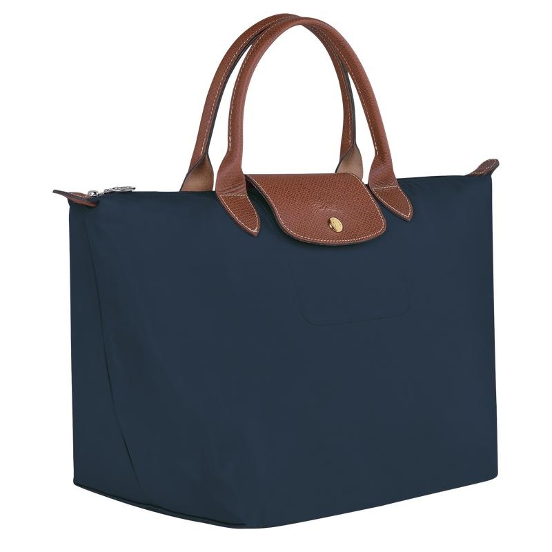 Navy Longchamp Le Pliage Original M Women's Handbags | GQYU-38714