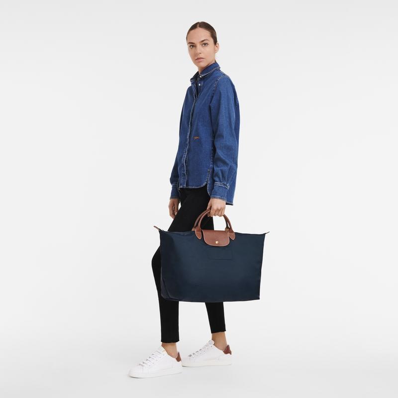 Navy Longchamp Le Pliage Original S Women's Travel Bags | ONHJ-94156