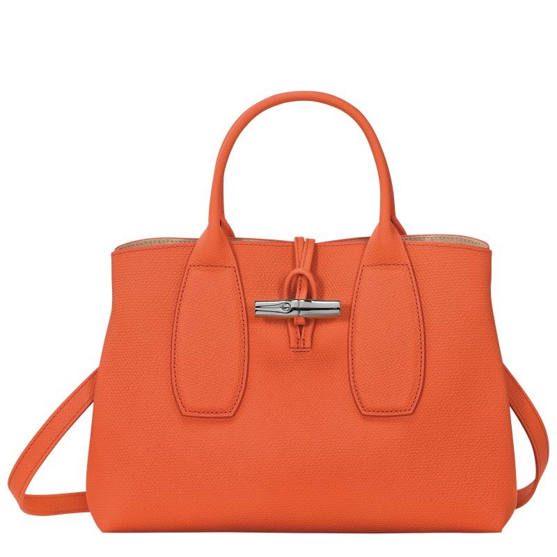 Orange Longchamp Roseau M Women\'s Handbags | GOIL-72305