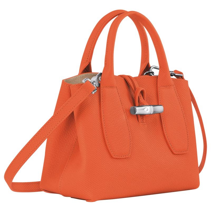 Orange Longchamp Roseau S Women's Handbags | BMVW-86752