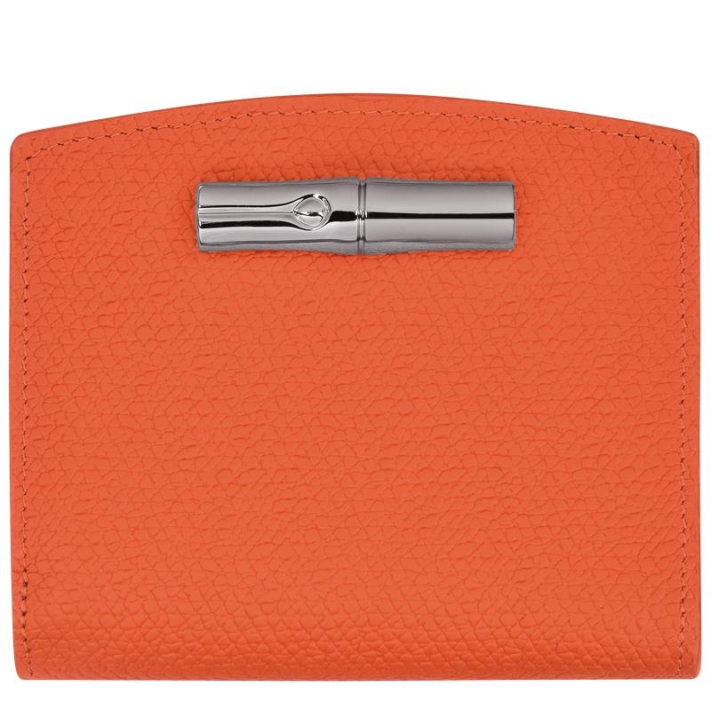 Orange Longchamp Roseau Women\'s Wallets | FHNP-46053