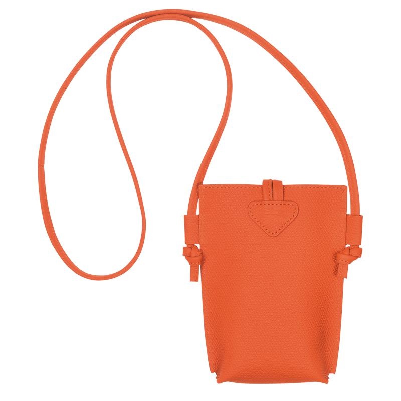 Orange Longchamp Roseau with lace Women's Phone Case | BXCK-07635