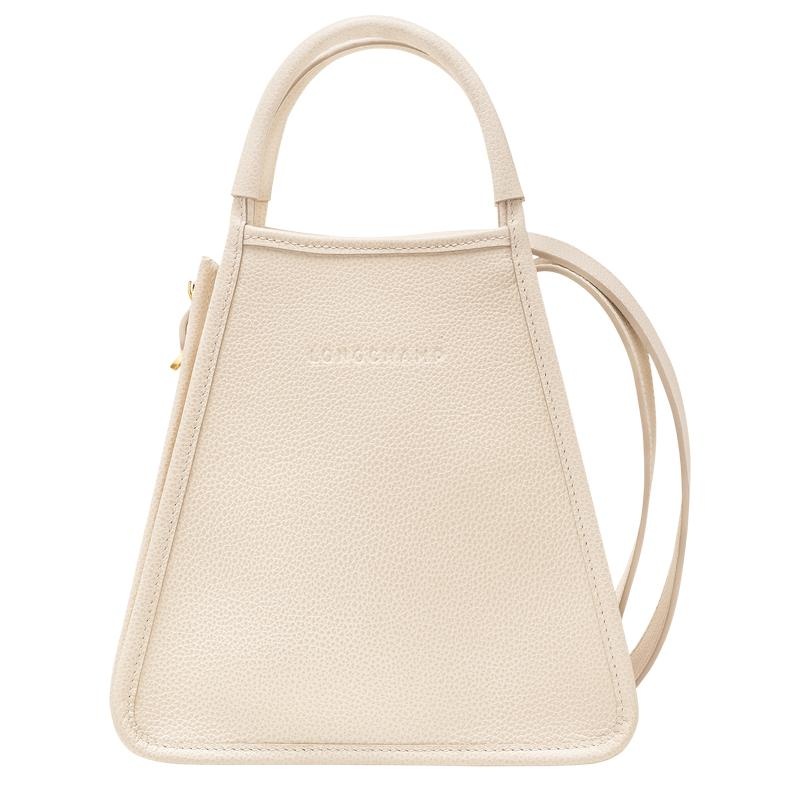 Paper White Longchamp Le Foulonné S Women\'s Handbags | ITVK-54623