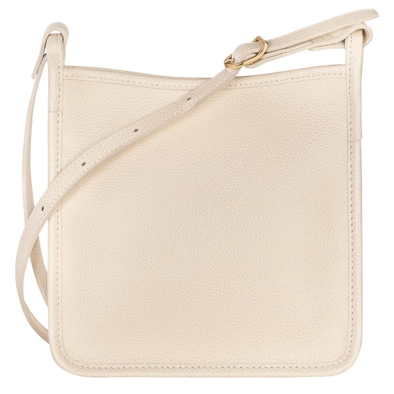 Paper White Longchamp Le Foulonné S Women's Crossbody Bags | CJOG-62480