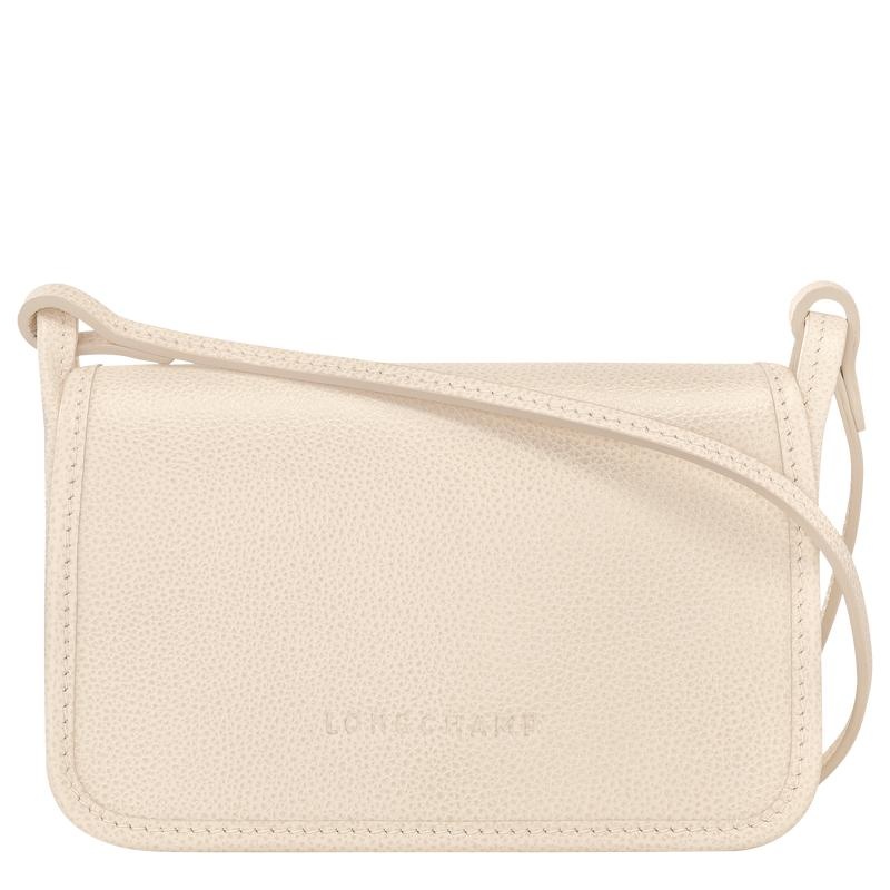 Paper White Longchamp Le Foulonné XS Women\'s Clutch Purse | MHKV-54109