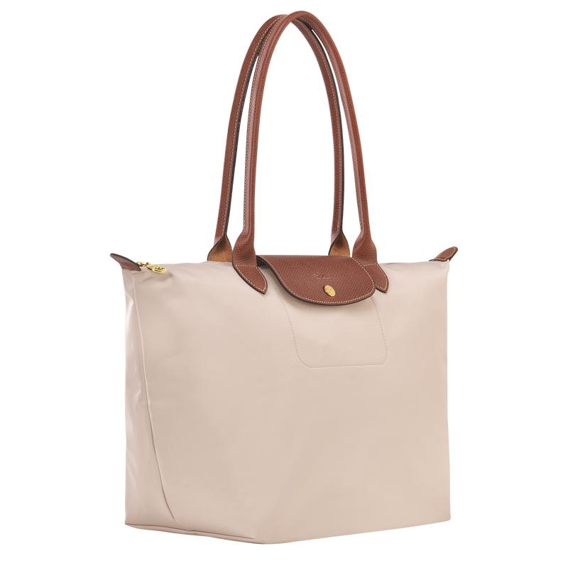 Paper White Longchamp Le Pliage Original L Women's Tote Bag | EVFC-83164