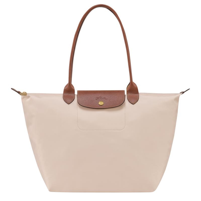 Paper White Longchamp Le Pliage Original L Women\'s Tote Bag | EVFC-83164