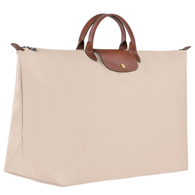 Paper White Longchamp Le Pliage Original M Women's Travel Bags | CTEU-49208