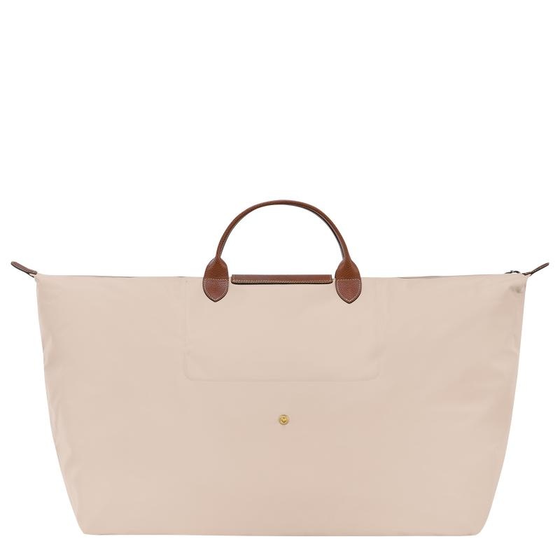 Paper White Longchamp Le Pliage Original M Women's Travel Bags | CTEU-49208