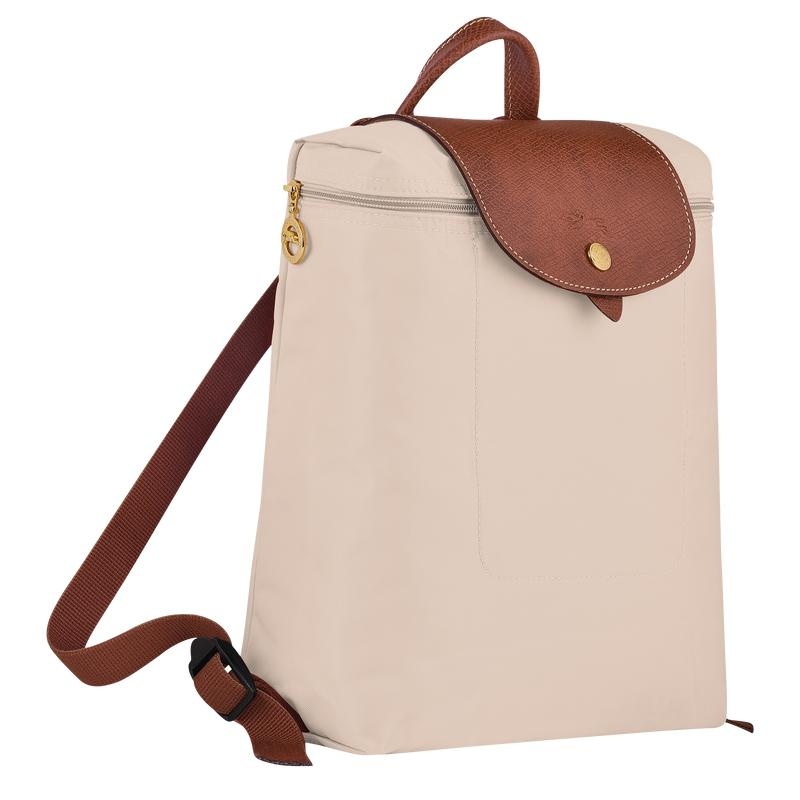 Paper White Longchamp Le Pliage Original M Women's Backpacks | ANRQ-59846