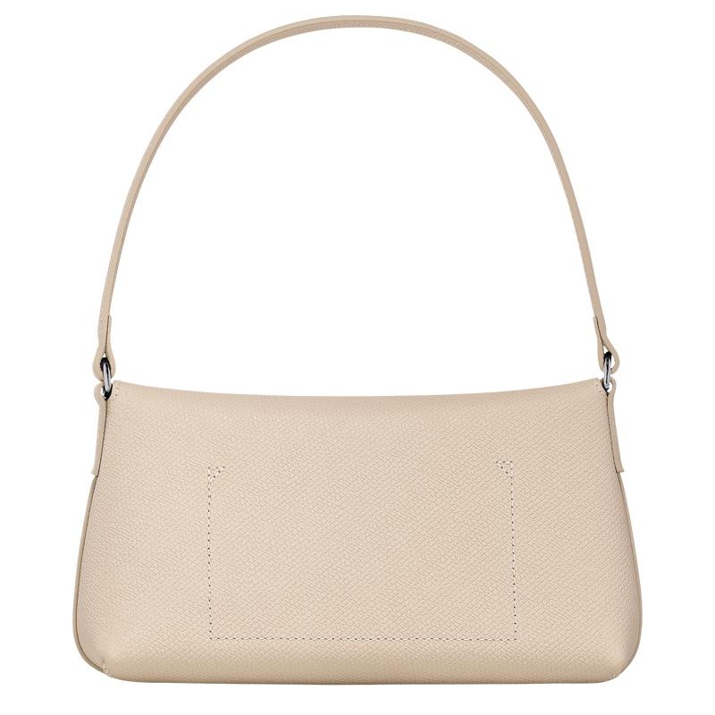 Paper White Longchamp Roseau S Women's Hobo Bags | QPAM-73216