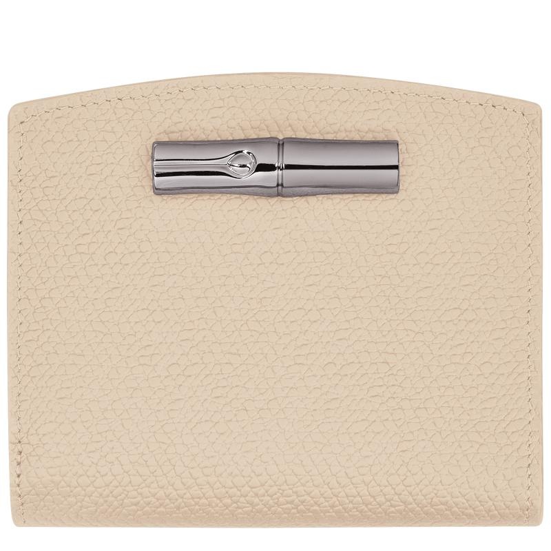 Paper White Longchamp Roseau Women\'s Wallets | SXYA-13068