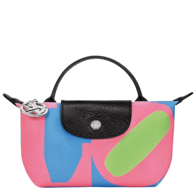 Pink Longchamp x Robert Indiana Women\'s Pouches | YDXO-67081