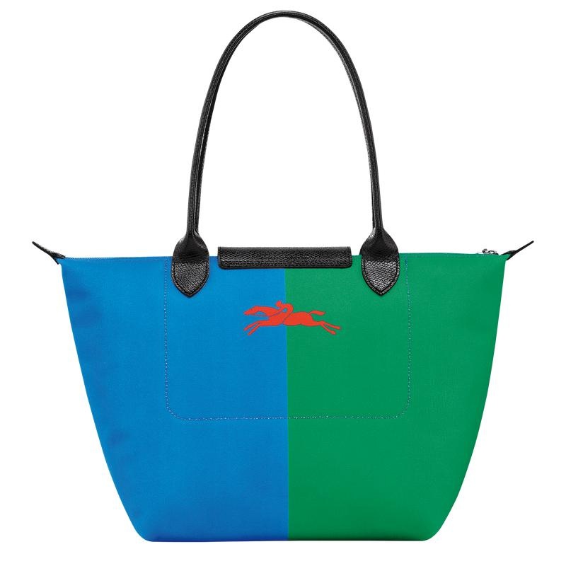 Red/Navy Longchamp x Robert Indiana M Women's Tote Bag | ZUDL-16349