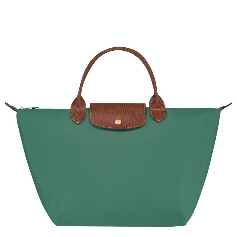 Sage Green Longchamp Le Pliage Original M Women\'s Handbags | GBLT-76840