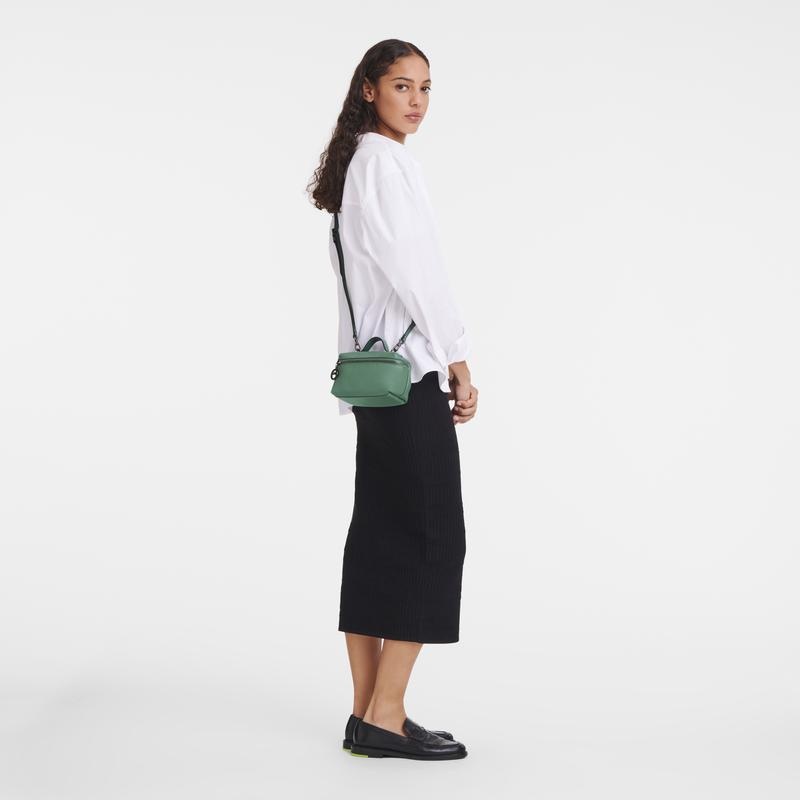 Sage Green Longchamp Le Pliage Xtra XS Vanity Women's Crossbody Bags | XOVZ-53106