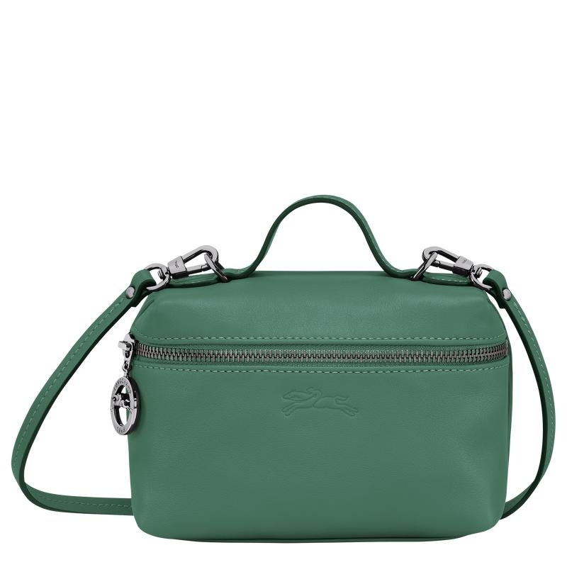 Sage Green Longchamp Le Pliage Xtra XS Vanity Women\'s Crossbody Bags | XOVZ-53106