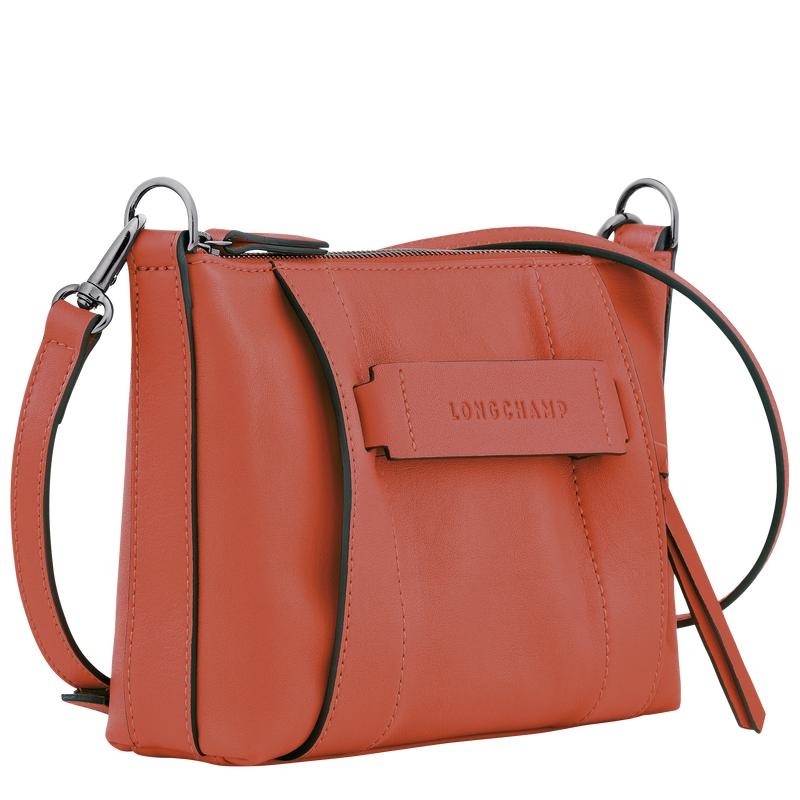 Sienna Red Longchamp 3D S Women's Crossbody Bags | BNZH-49058