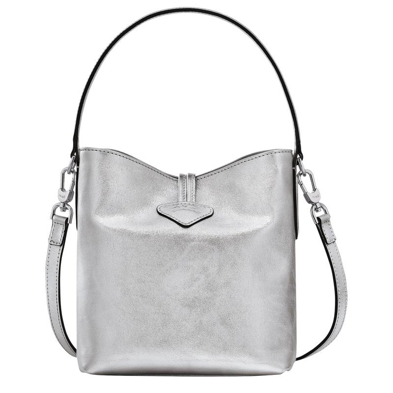 Silver Longchamp Roseau XS Women's Bucket Bag | WPTA-83701