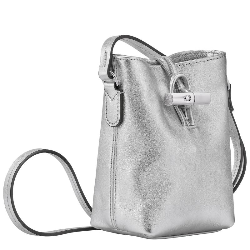 Silver Longchamp Roseau XS Women's Crossbody Bags | GDJO-19643