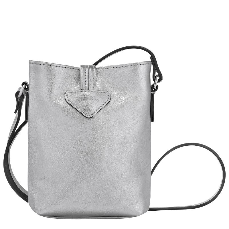 Silver Longchamp Roseau XS Women's Crossbody Bags | GDJO-19643