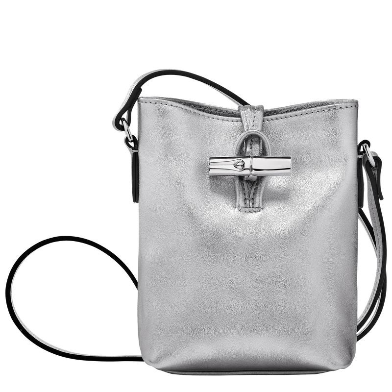 Silver Longchamp Roseau XS Women\'s Crossbody Bags | GDJO-19643