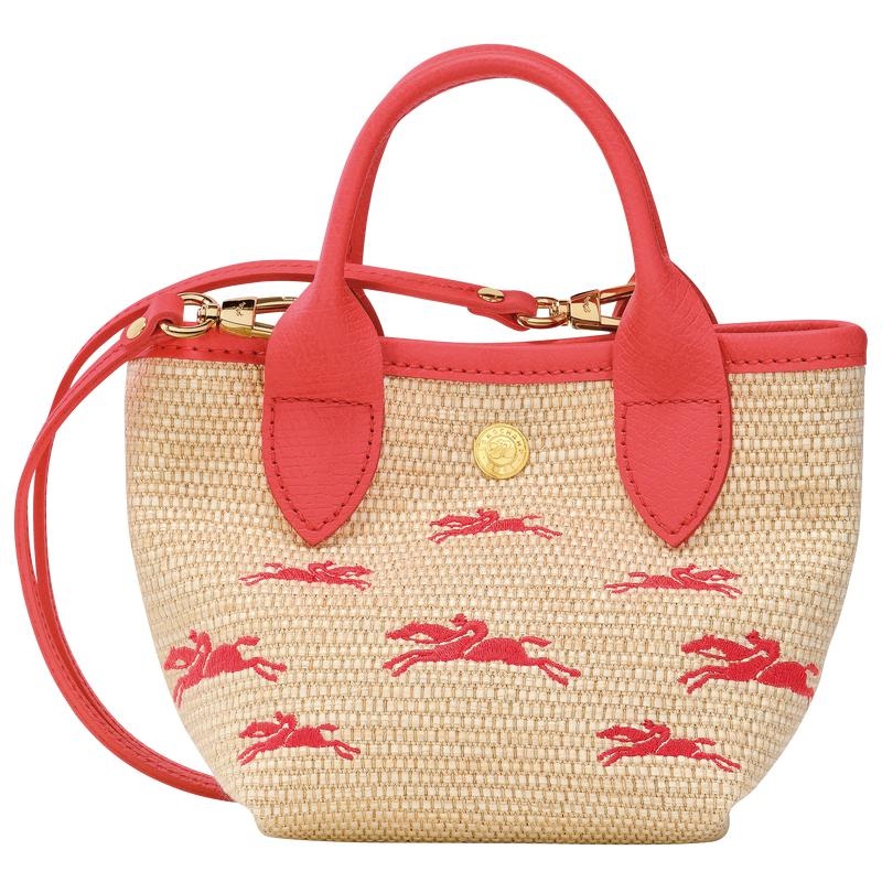 Strawberry Red Longchamp Le Panier Pliage XS Women's Basket Bag | TFXC-76594