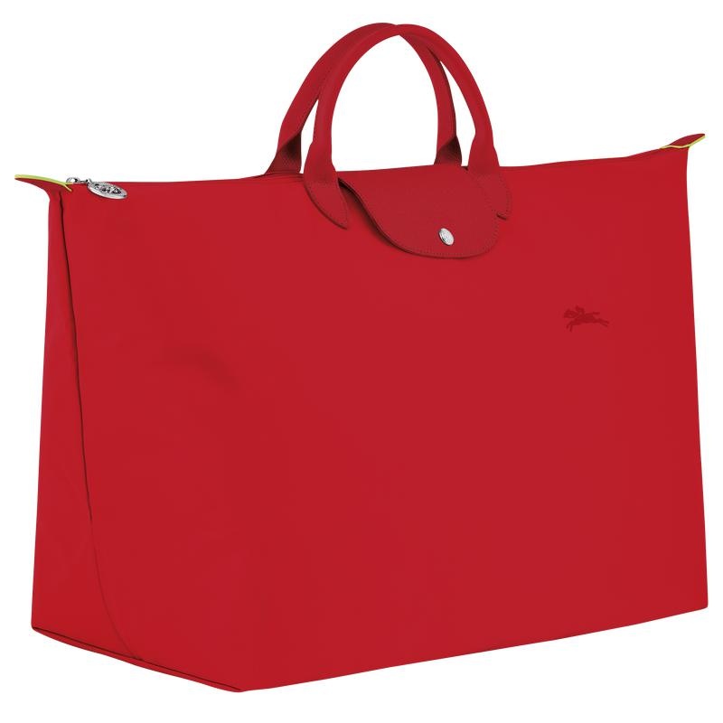 Tomato Red Longchamp Le Pliage Green M Women's Travel Bags | AUNY-04317