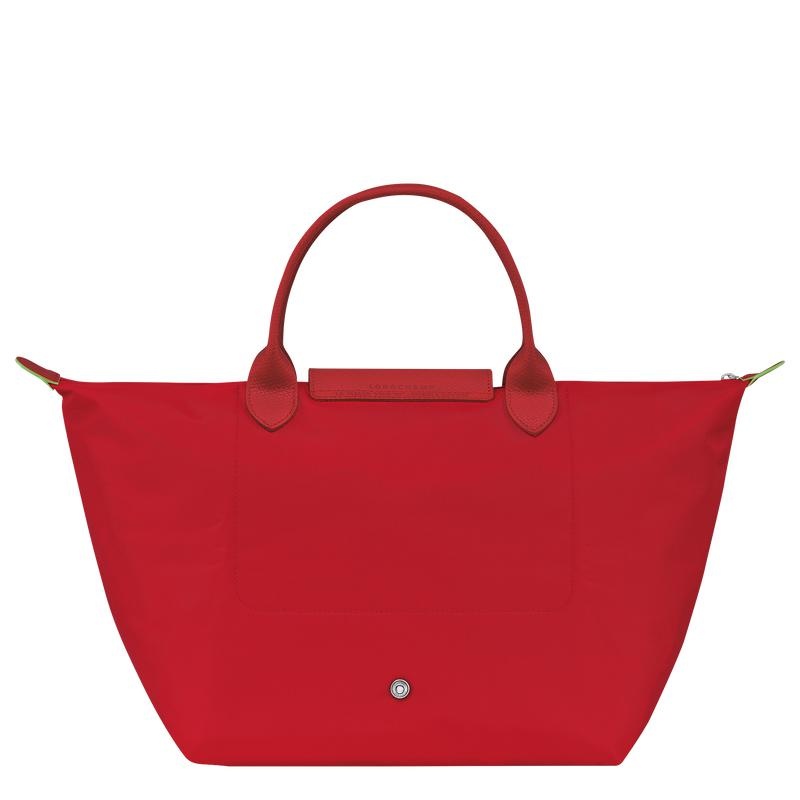 Tomato Red Longchamp Le Pliage Green M Women's Handbags | IYFM-75469