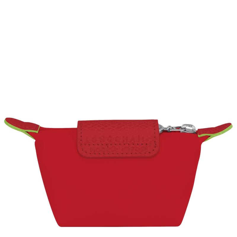 Tomato Red Longchamp Le Pliage Green Men's Coin Purses | GHWM-74651