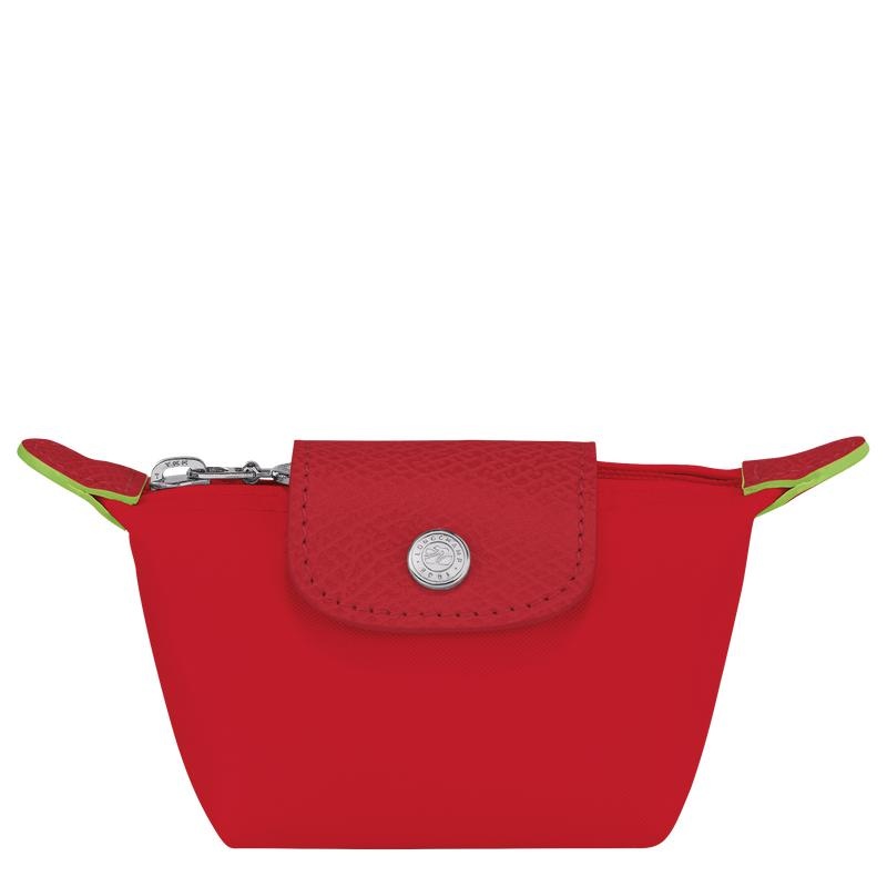 Tomato Red Longchamp Le Pliage Green Men\'s Coin Purses | GHWM-74651