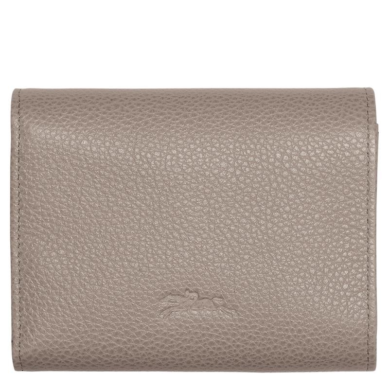 Turtledove Grey Longchamp Le Foulonné Men's Wallets | GCZU-60345