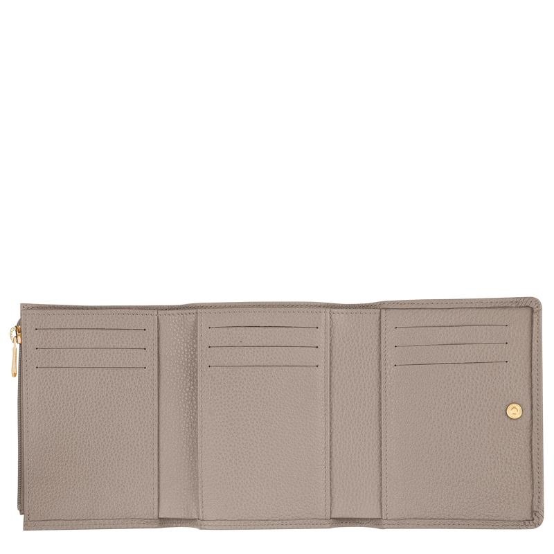 Turtledove Grey Longchamp Le Foulonné Men's Wallets | GCZU-60345