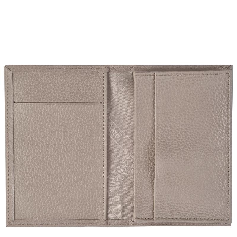 Turtledove Grey Longchamp Le Foulonné Men's Cardholders | AGNL-36504