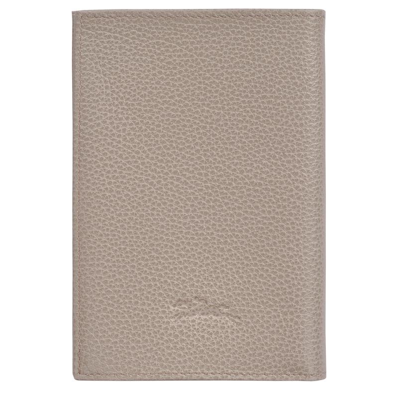 Turtledove Grey Longchamp Le Foulonné Passport cover Women's Passport Bag | FQDB-60257