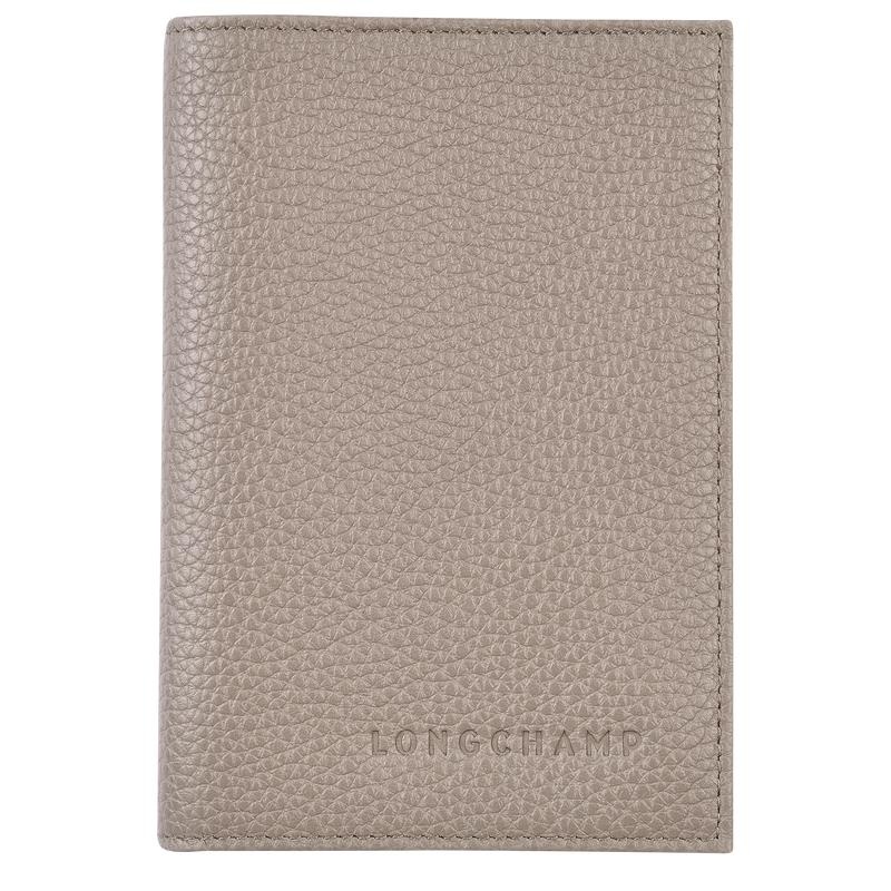 Turtledove Grey Longchamp Le Foulonné Passport cover Women\'s Passport Bag | FQDB-60257