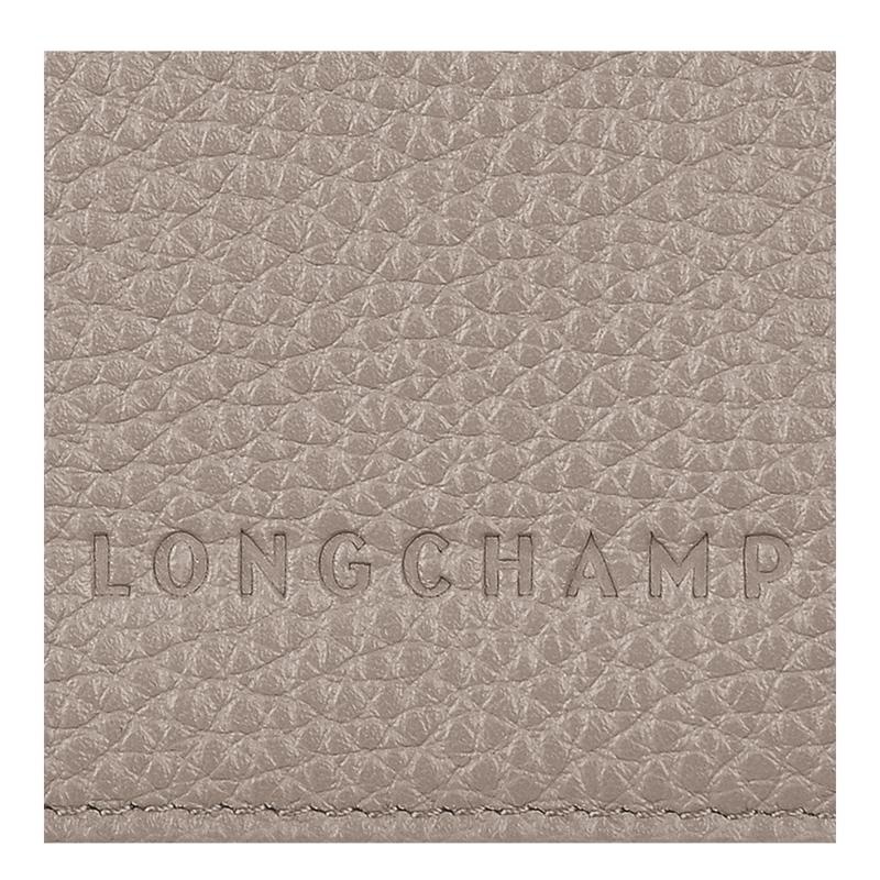 Turtledove Grey Longchamp Le Foulonné Passport cover Women's Passport Bag | BEZK-63981