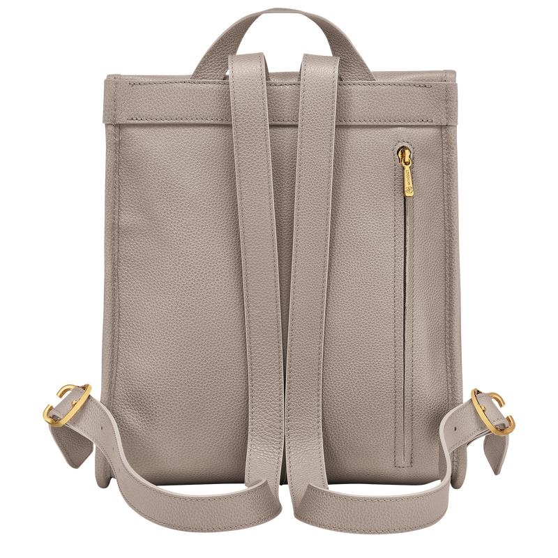 Turtledove Grey Longchamp Le Foulonné Women's Backpacks | FYBQ-27068