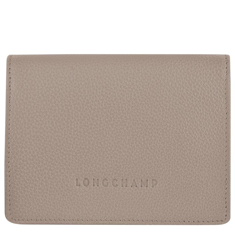 Turtledove Grey Longchamp Le Foulonné Women\'s Wallets | EXDU-52134