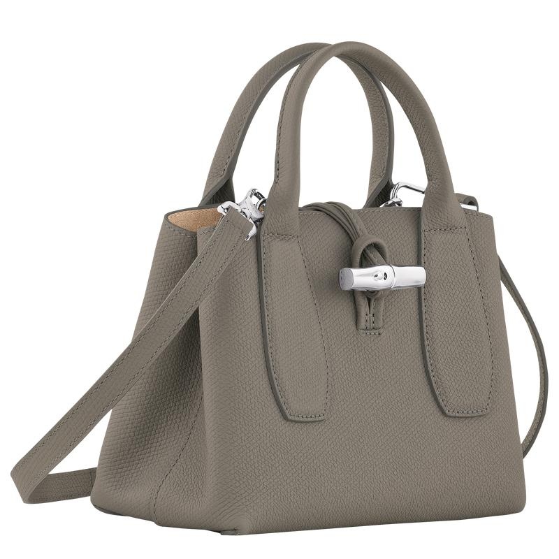 Turtledove Grey Longchamp Roseau S Women's Handbags | PUOI-75298