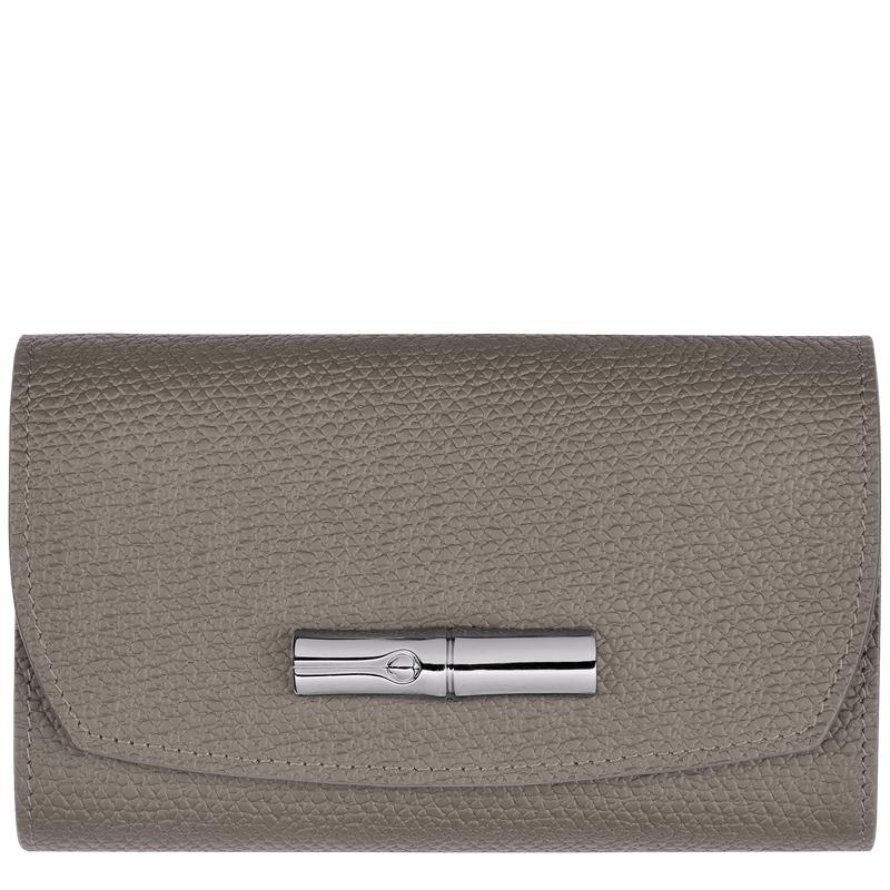 Turtledove Grey Longchamp Roseau Women\'s Wallets | QGLW-41693