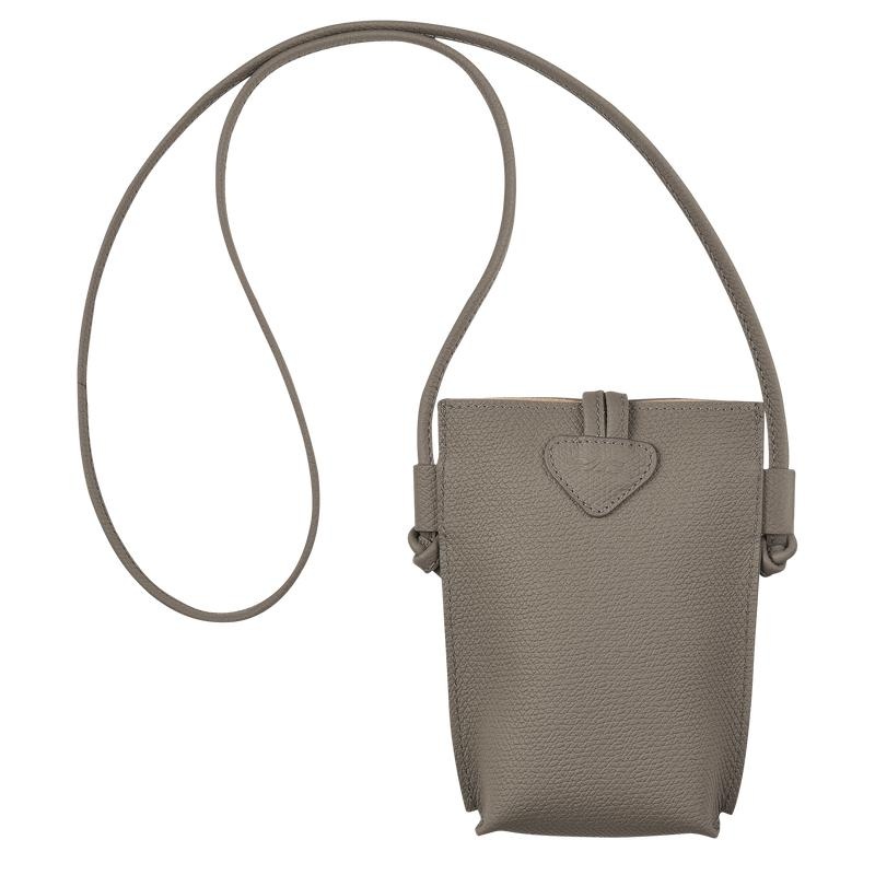 Turtledove Grey Longchamp Roseau with lace Women's Phone Case | EZUY-72058